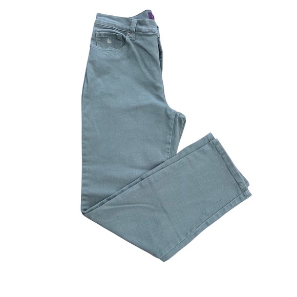 Gloria Vanderbilt Denim - Gloria Vanderbilt Amanda High Rise Straight Leg Jeans Sage Green Size 6 Short